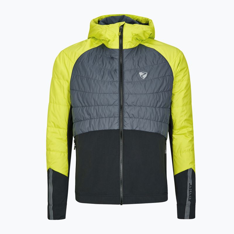 Vyriška hibridinė slidinėjimo striukė ZIENER Nakos yellow-grey 224280