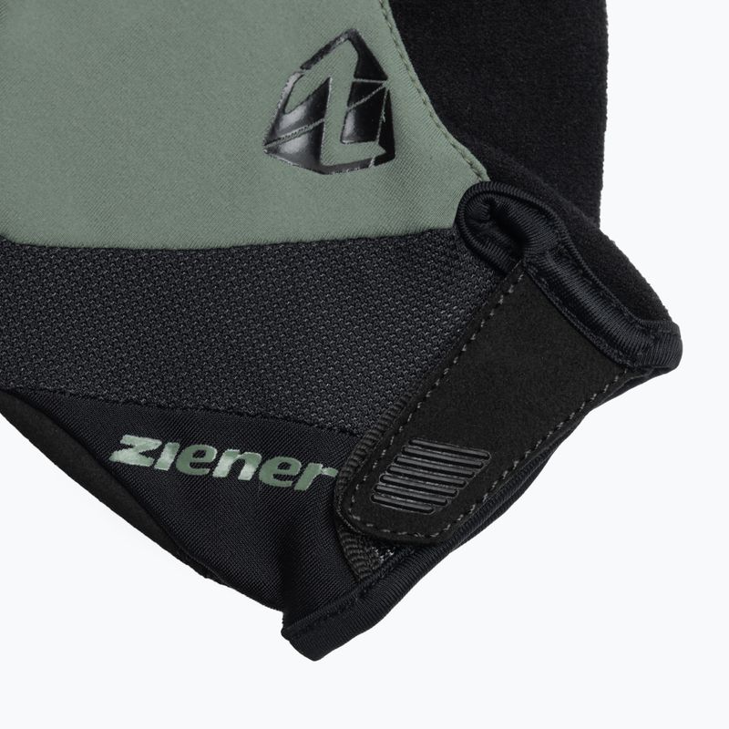 Vyriškos dviračių pirštinės Ziener MTB Collby Gel green stone 4