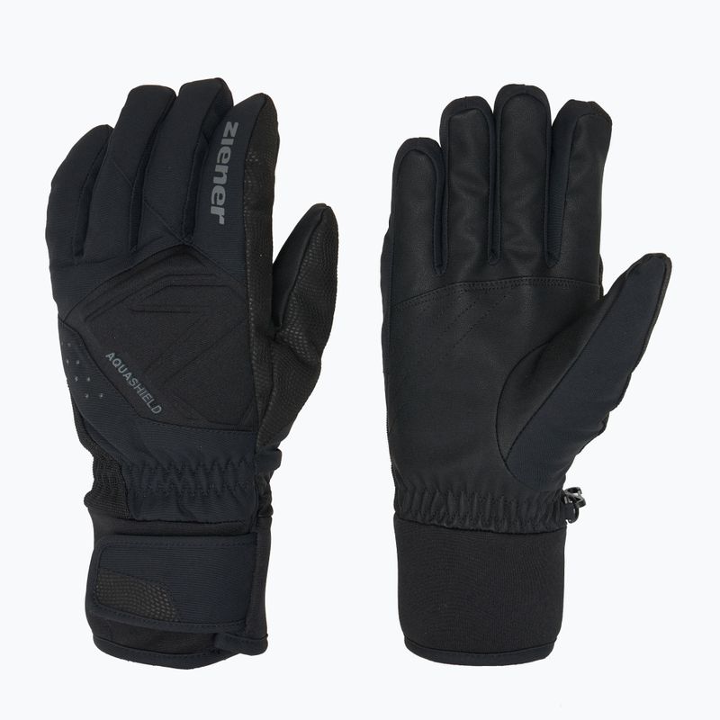 Vyriškos slidinėjimo pirštinės ZIENER Gatis Aquashield black