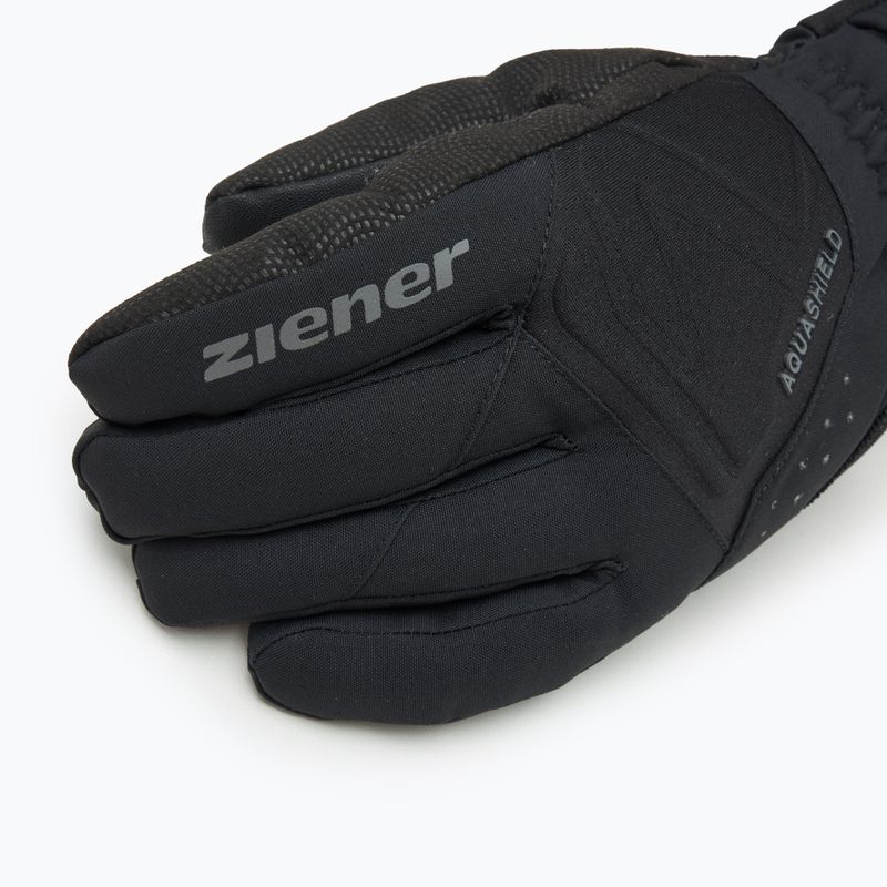 Vyriškos slidinėjimo pirštinės ZIENER Gatis Aquashield black 4