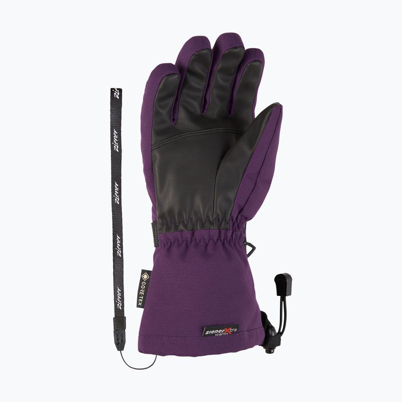 Vaikiškos slidininkų pirštinės ZIENER Lani GTX dark violet 9