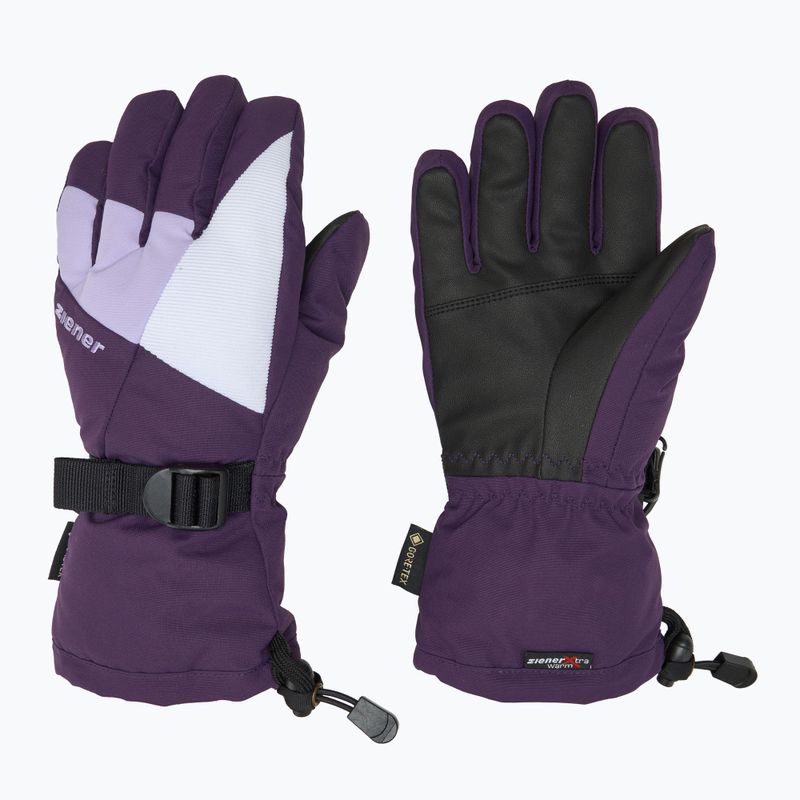 Vaikiškos slidininkų pirštinės ZIENER Lani GTX dark violet