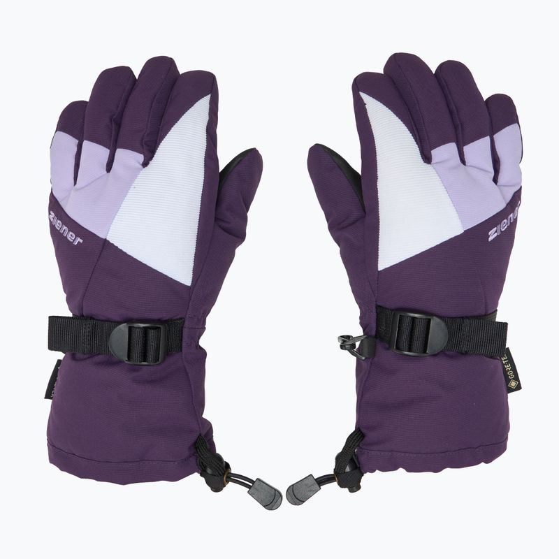 Vaikiškos slidininkų pirštinės ZIENER Lani GTX dark violet 3