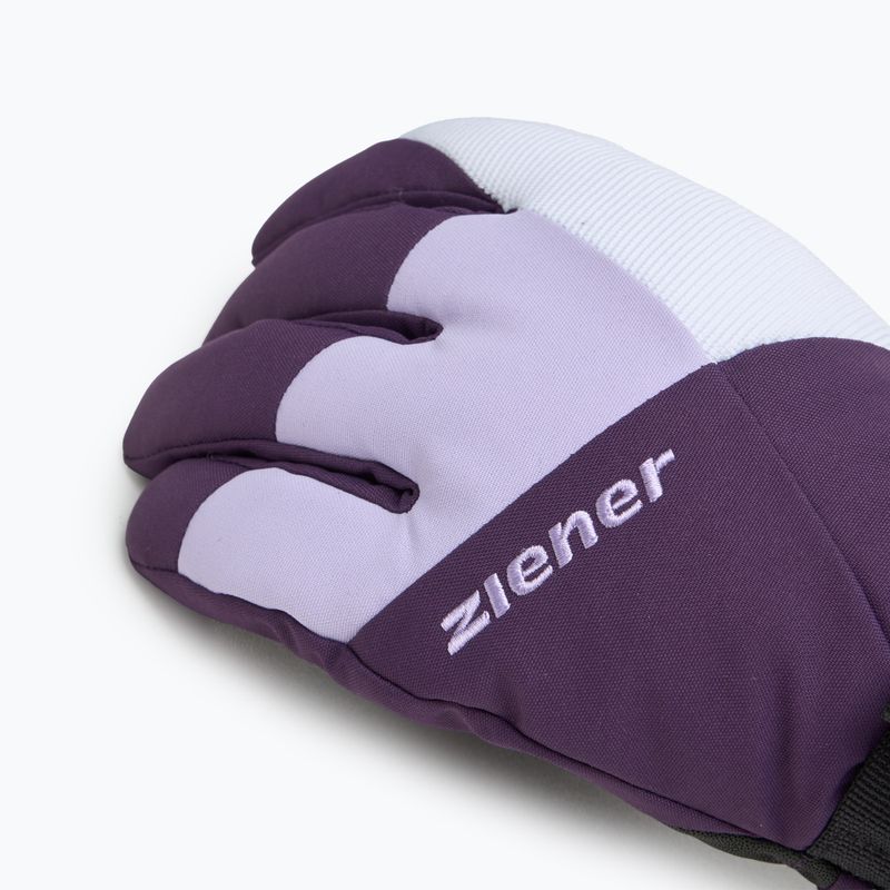Vaikiškos slidininkų pirštinės ZIENER Lani GTX dark violet 4