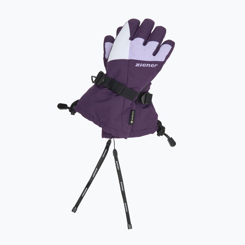 Vaikiškos slidininkų pirštinės ZIENER Lani GTX dark violet 6
