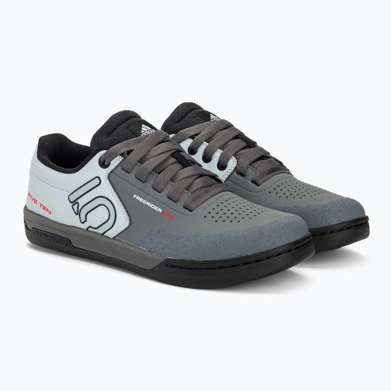 Dviračio batai platformos vyriški adidas FIVE TEN Freerider Pro grey five/ftwr white/halo blue 5