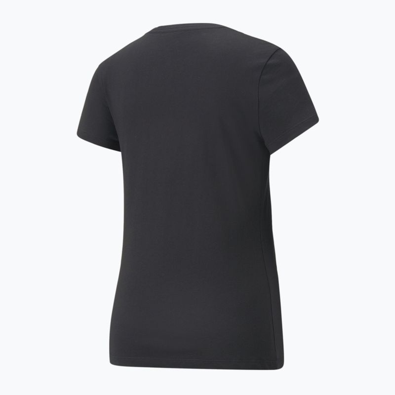 Moteriški marškinėliai PUMA ESS+ Metallic Logo Tee puma black/silver metallic 2