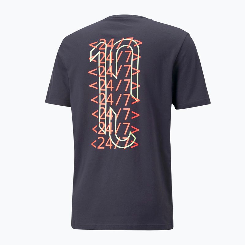 Vyriški futbolo marškinėliai PUMA Neymar Jr. 24/7 Graphic navy blue 605814 09 7