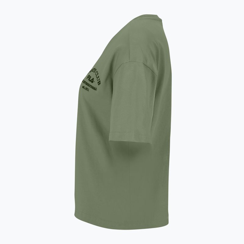 Moteriški marškinėliai FILA Boms Loose Fit oil green 3