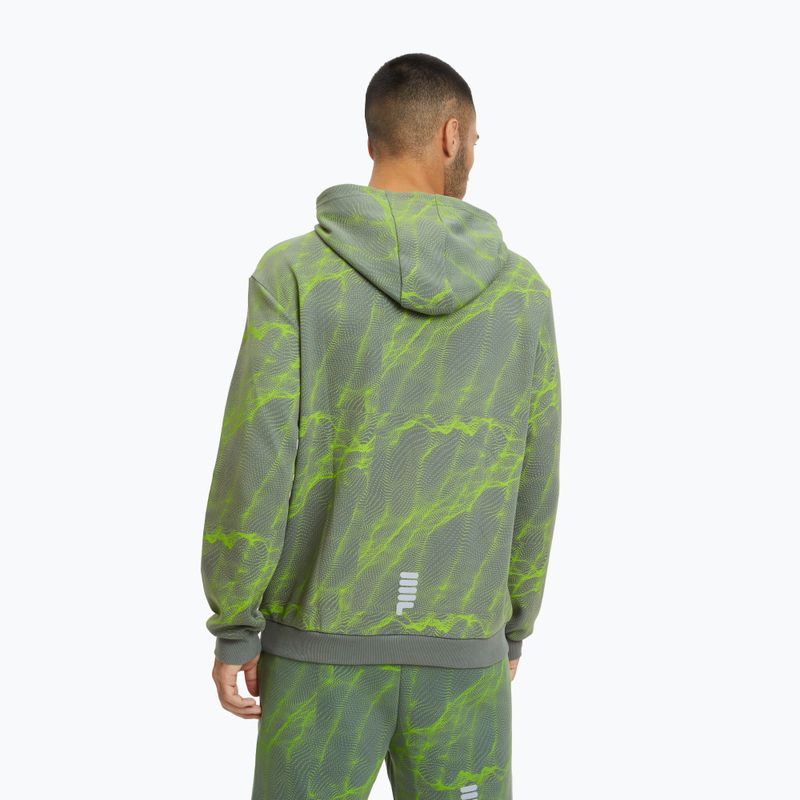 FILA vyriški Redford AOP Hoody jasmine green mars aop džemperiai 3