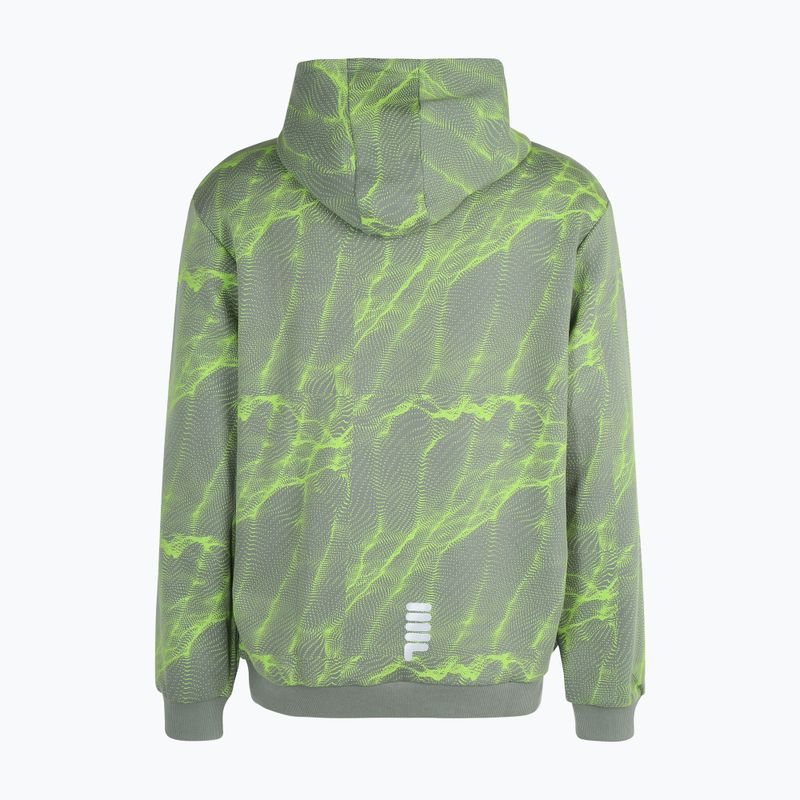 FILA vyriški Redford AOP Hoody jasmine green mars aop džemperiai 6