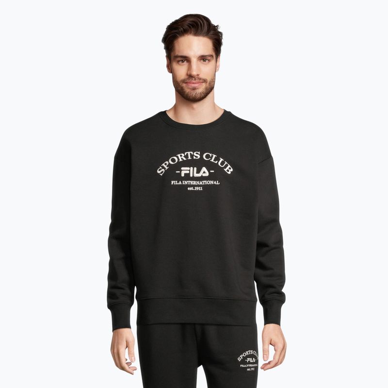 Vyriškas džemperis FILA Brand Loose Fit Crew black