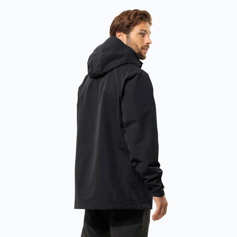 Vyriška striukė 3in1 Jack Wolfskin Jasper 2L black 2
