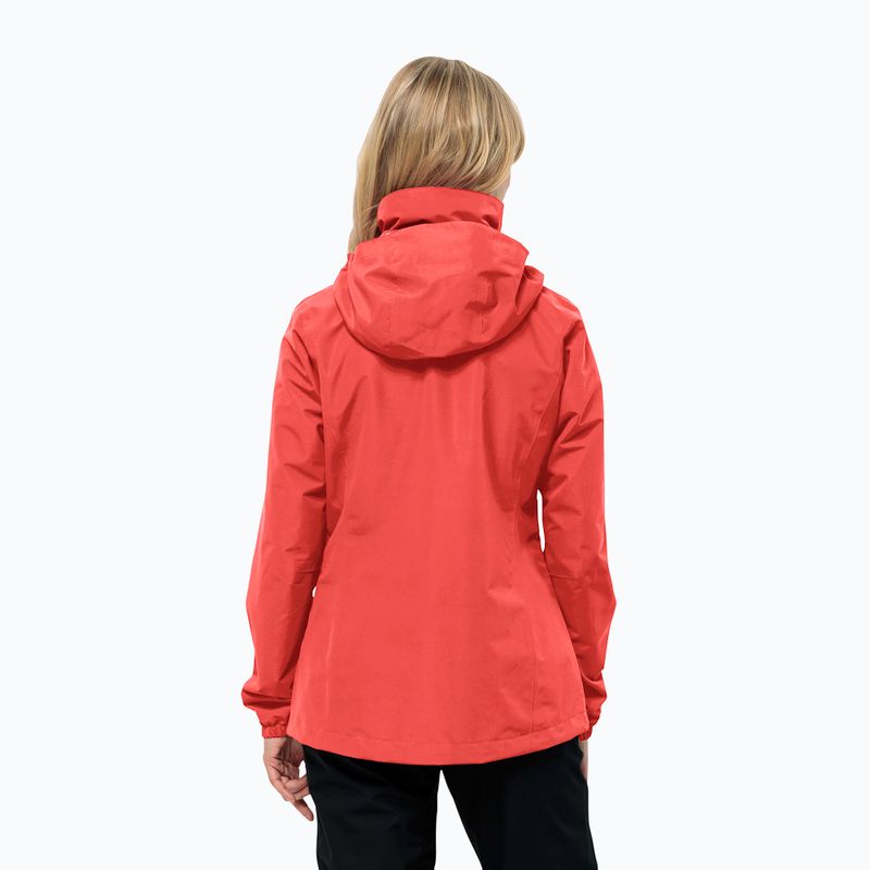 Moteriška striukė nuo lietaus Jack Wolfskin Stormy Point 2L vibrant red 2