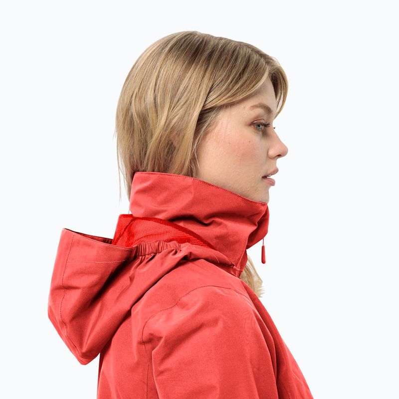 Moteriška striukė nuo lietaus Jack Wolfskin Stormy Point 2L vibrant red 4