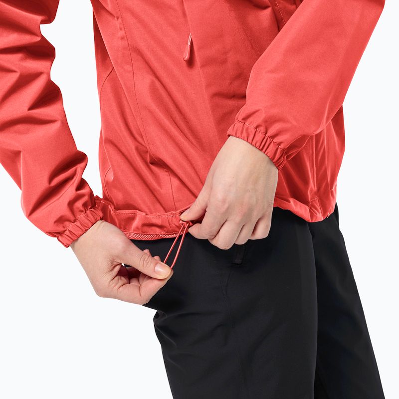 Moteriška striukė nuo lietaus Jack Wolfskin Stormy Point 2L vibrant red 6