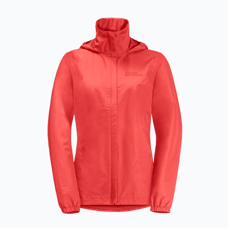 Moteriška striukė nuo lietaus Jack Wolfskin Stormy Point 2L vibrant red 7