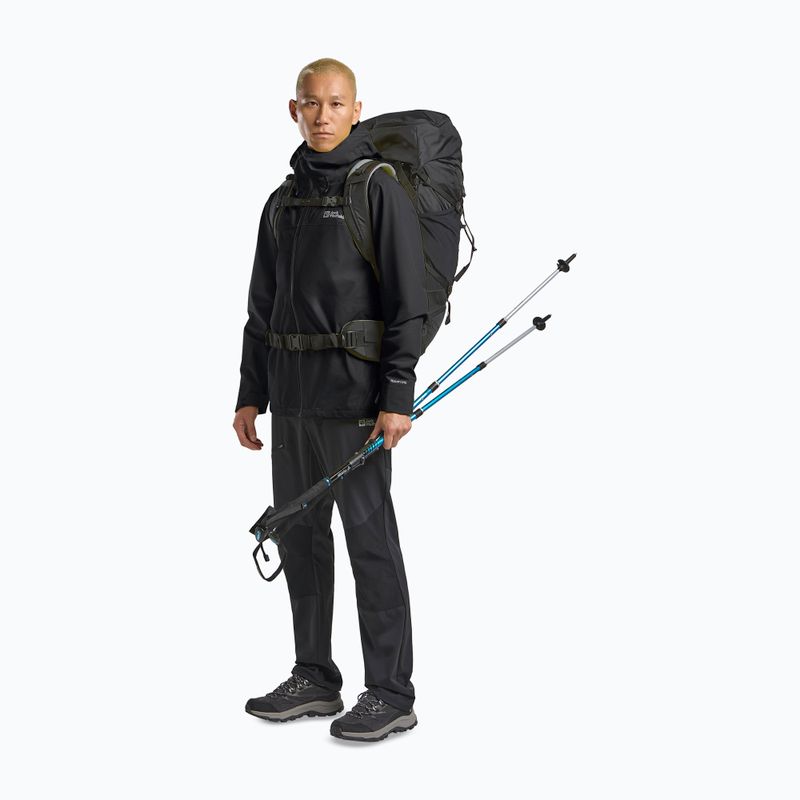 Vyriška striukė nuo lietaus Jack Wolfskin Highest Peak 3L black 4