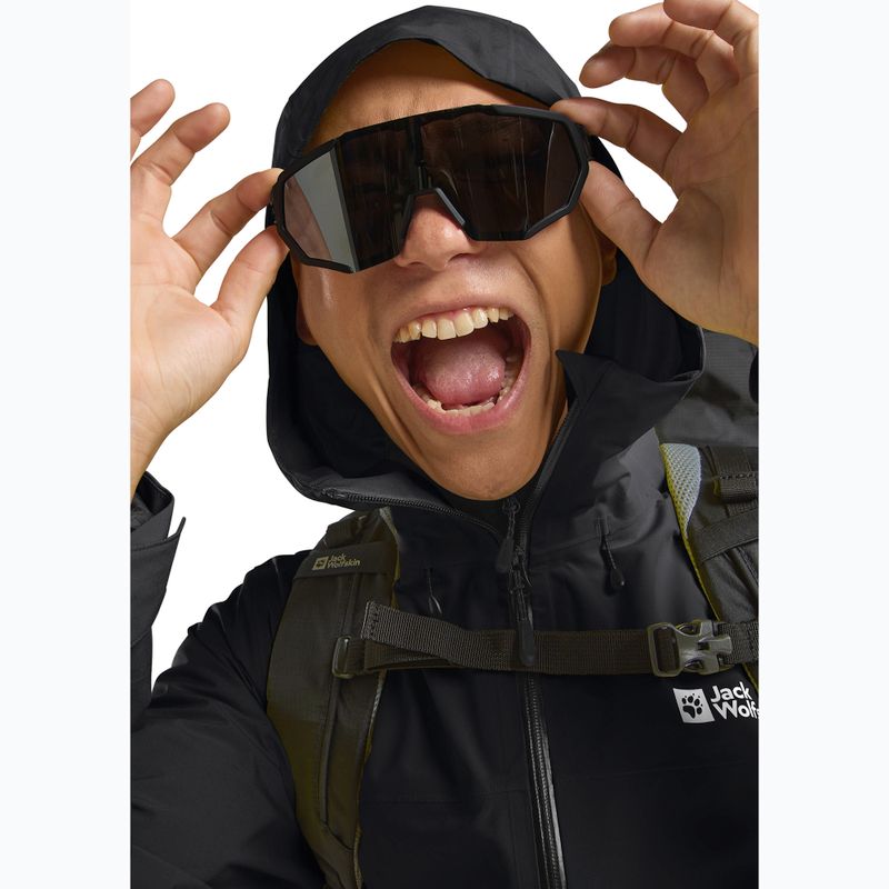 Vyriška striukė nuo lietaus Jack Wolfskin Highest Peak 3L black 5