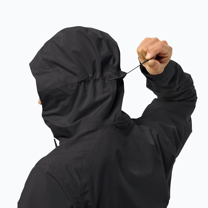 Vyriška striukė nuo lietaus Jack Wolfskin Highest Peak 3L black 7