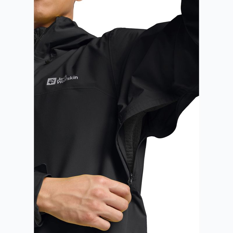 Vyriška striukė nuo lietaus Jack Wolfskin Highest Peak 3L black 8