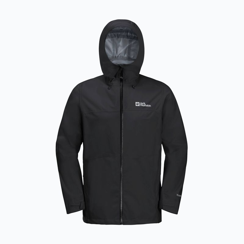 Vyriška striukė nuo lietaus Jack Wolfskin Highest Peak 3L black 12