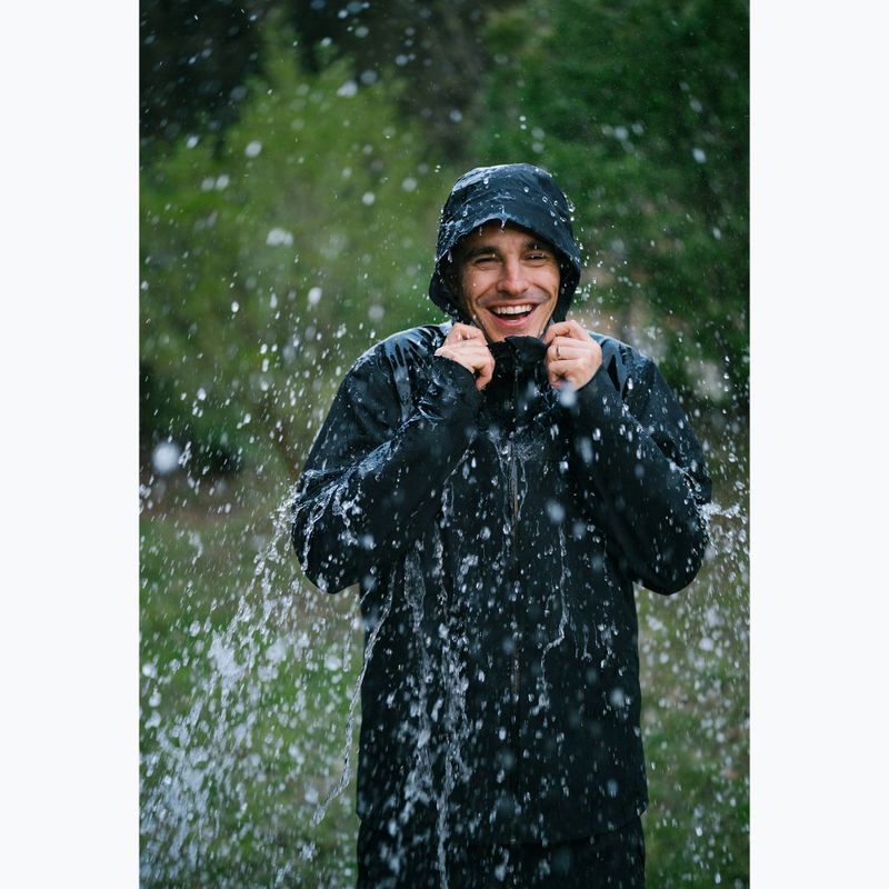 Vyriška striukė nuo lietaus Jack Wolfskin Highest Peak 3L black 19