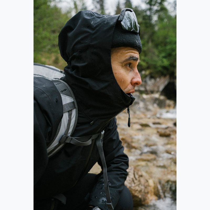 Vyriška striukė nuo lietaus Jack Wolfskin Highest Peak 3L black 22
