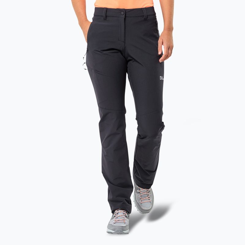 Moteriškos softshell kelnės Jack Wolfskin Holdsteig black