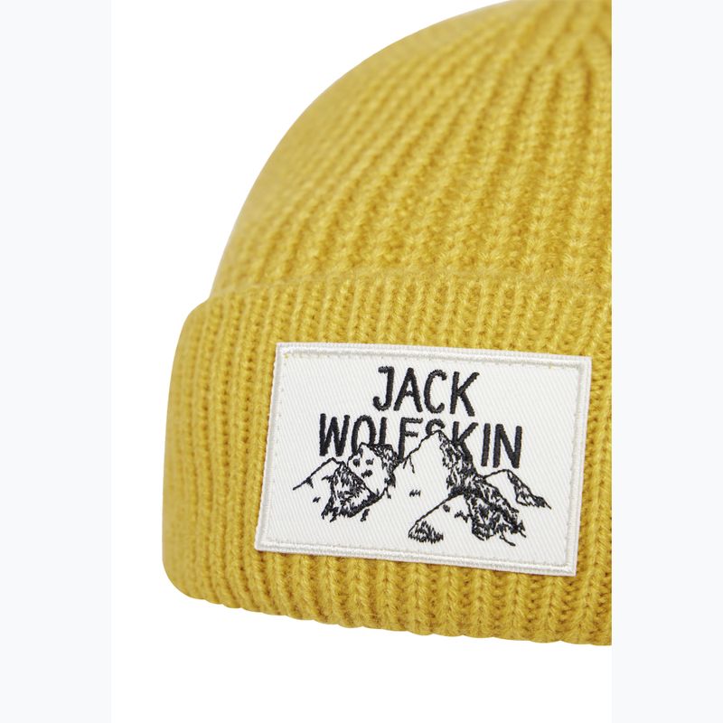 Žieminė kepurė Jack Wolfskin Badge mustard 2