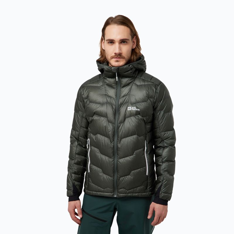 Vyriška pūsta striukė Jack Wolfskin Alpspitze Down Hoody slate green