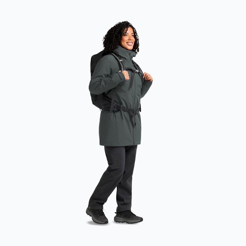 Moteriška striukė nuo lietaus Jack Wolfskin Heidelstein Ins slate green 2