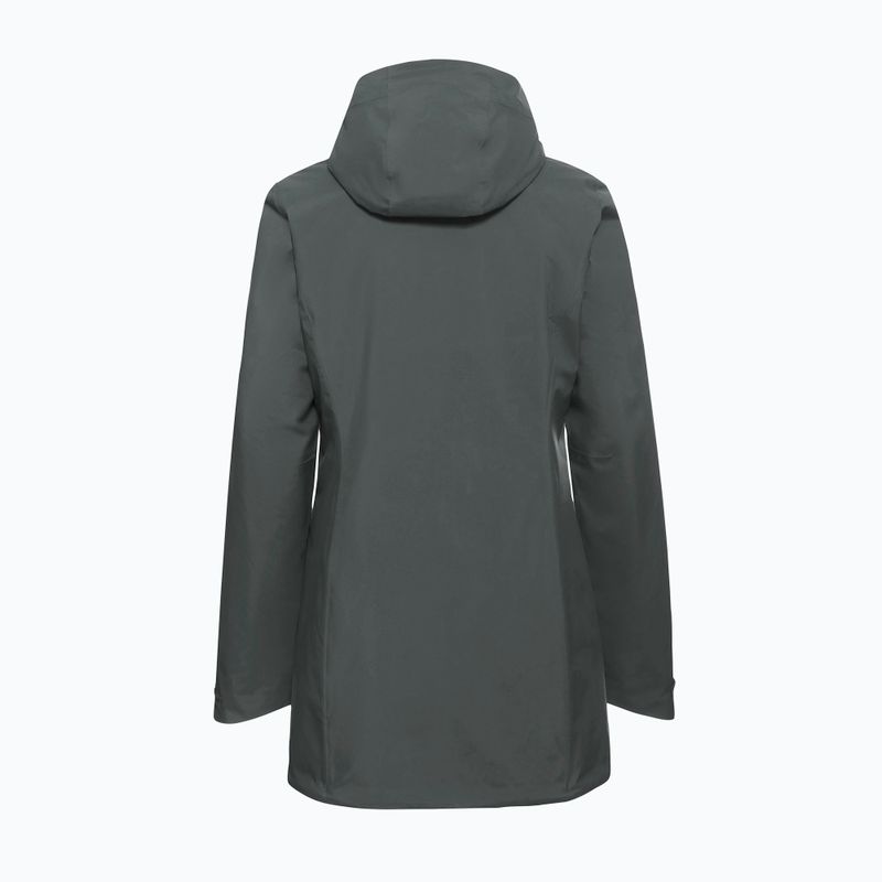 Moteriška striukė nuo lietaus Jack Wolfskin Heidelstein Ins slate green 8
