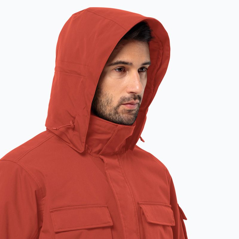 Vyriška pūsta striukė Jack Wolfskin Glacier Canyon Parka intense rust 3