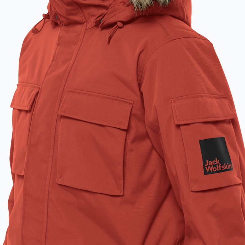 Vyriška pūsta striukė Jack Wolfskin Glacier Canyon Parka intense rust 5