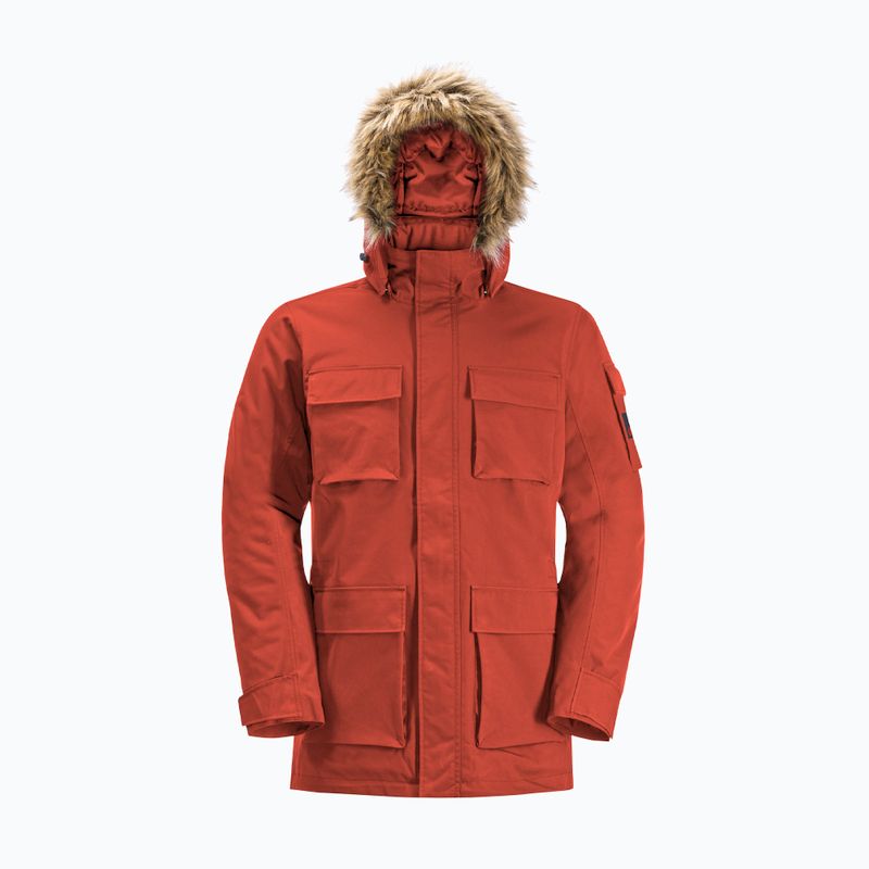 Vyriška pūsta striukė Jack Wolfskin Glacier Canyon Parka intense rust 8