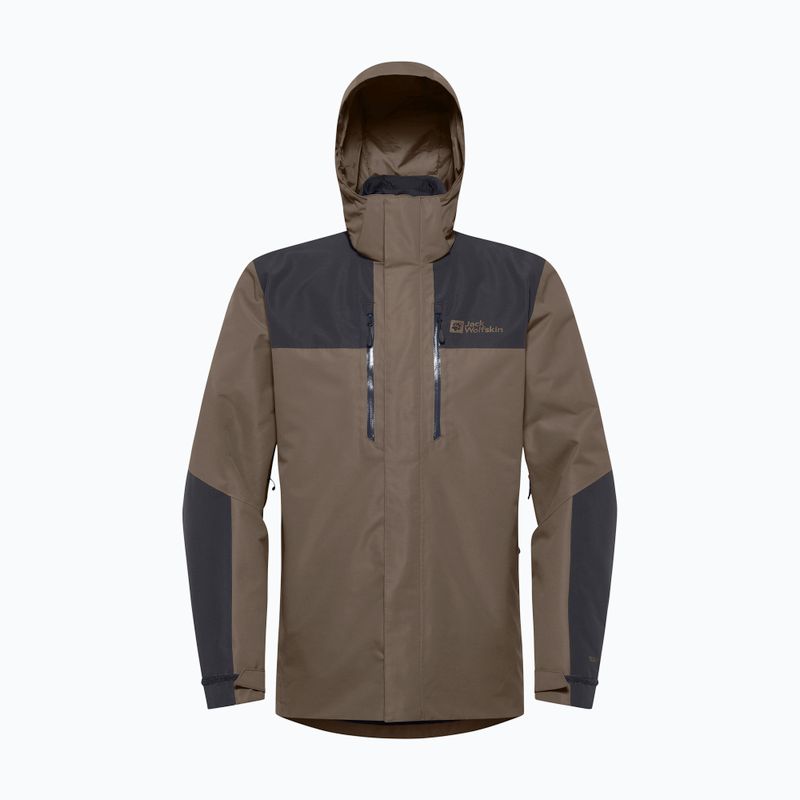 Vyriška striukė 3in1 Jack Wolfskin Jasper 3In1 cold coffee 18