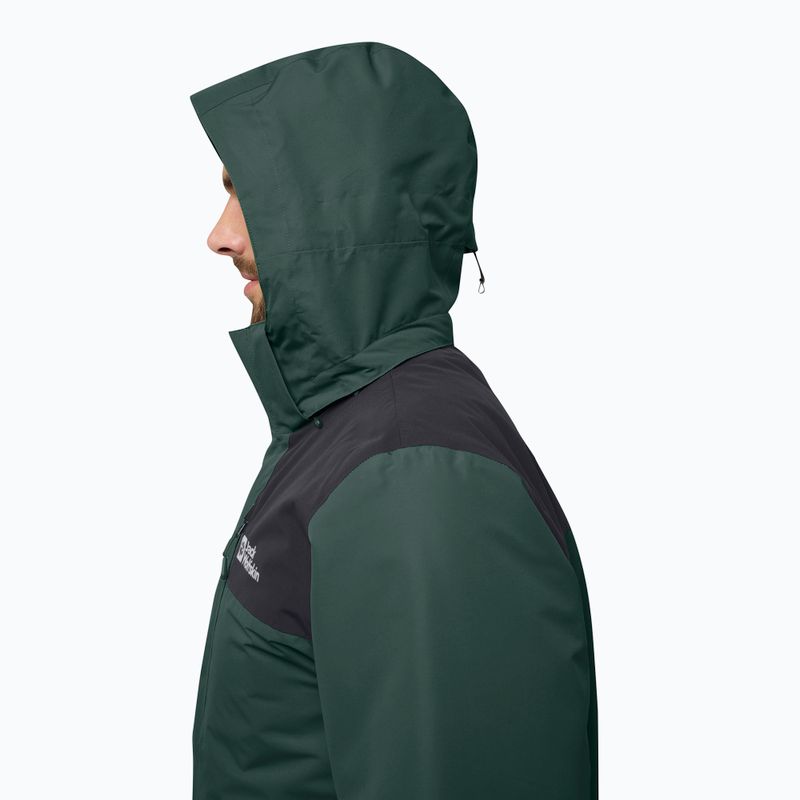 Vyriška striukė 3in1 Jack Wolfskin Jasper 3In1 black olive 8
