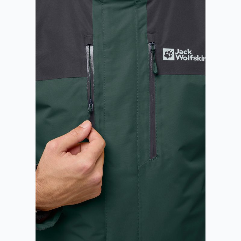 Vyriška striukė 3in1 Jack Wolfskin Jasper 3In1 black olive 9