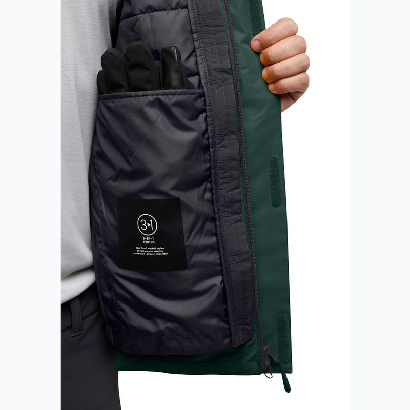 Vyriška striukė 3in1 Jack Wolfskin Jasper 3In1 black olive 14