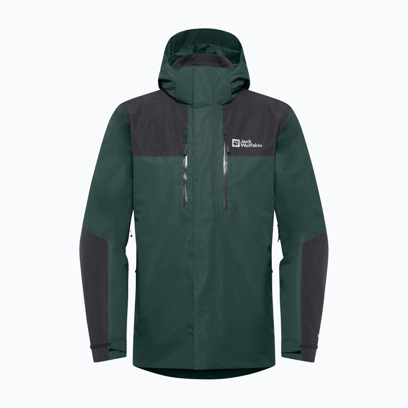 Vyriška striukė 3in1 Jack Wolfskin Jasper 3In1 black olive 17