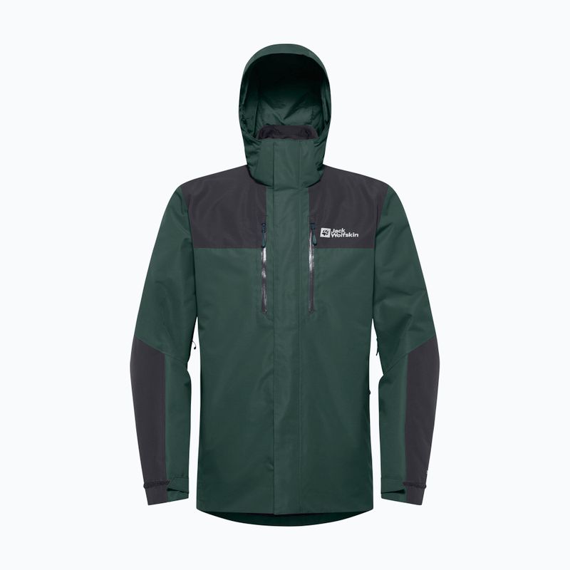 Vyriška striukė 3in1 Jack Wolfskin Jasper 3In1 black olive 18