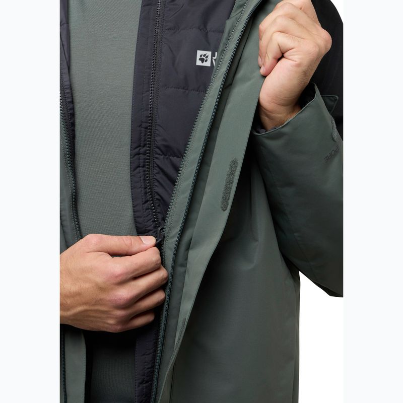 Vyriška striukė 3in1 Jack Wolfskin Romberg 3In1 slate green 14