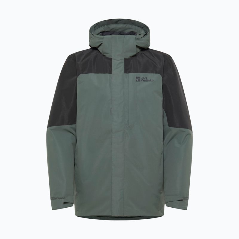Vyriška striukė 3in1 Jack Wolfskin Romberg 3In1 slate green 17