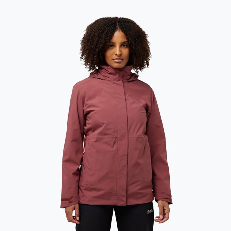 Moteriškas fliso džemperis Jack Wolfskin Rotwand 3In1 red ochre