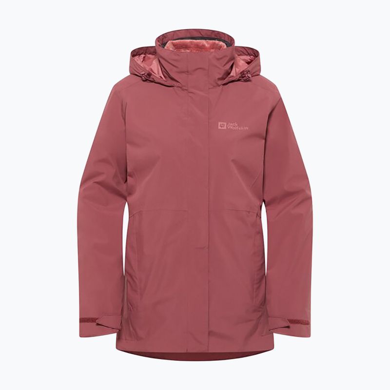 Moteriškas fliso džemperis Jack Wolfskin Rotwand 3In1 red ochre 11