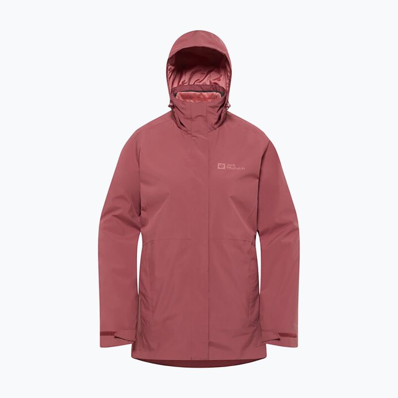 Moteriškas fliso džemperis Jack Wolfskin Rotwand 3In1 red ochre 13