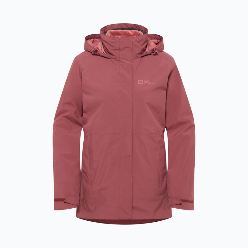 Moteriškas fliso džemperis Jack Wolfskin Rotwand 3In1 red ochre 12