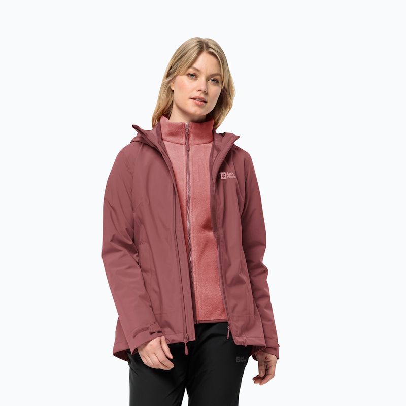 Moteriška striukė 3in1 Jack Wolfskin Moonrise 3In1 red ochre 3