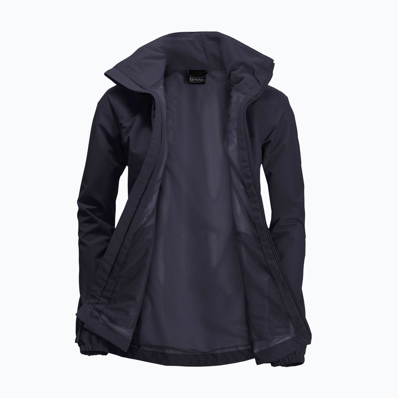 Moteriška striukė nuo lietaus Jack Wolfskin Stormy Point 2L graphite 9